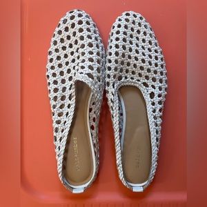 Salt + Umber SHANTI white mule